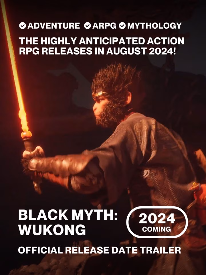 The highly anticipated Action RPG releases in August 2024! | Black Myth: Wukong